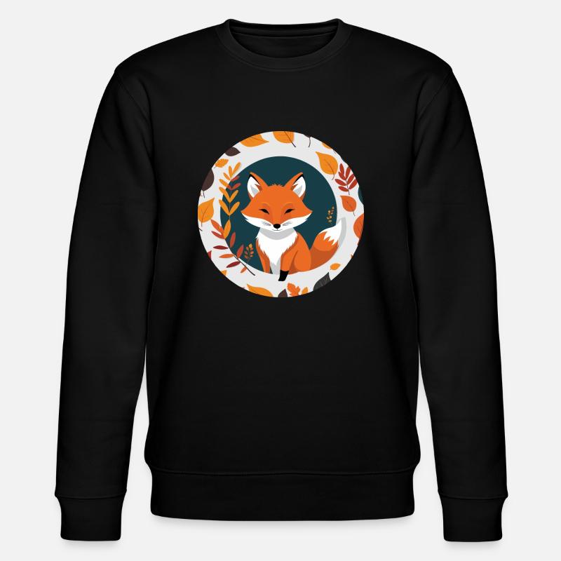 Renard en automne #9 - Sweat bio CHANGER Stanley/Stella Unisexe - noir