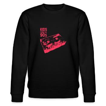 Kids from the 90s - red flavor - Stanley/Stella Unisex Bio-Sweatshirt CHANGER  - Schwarz - Vorne - Nik (191cm) & Marisol (170cm)