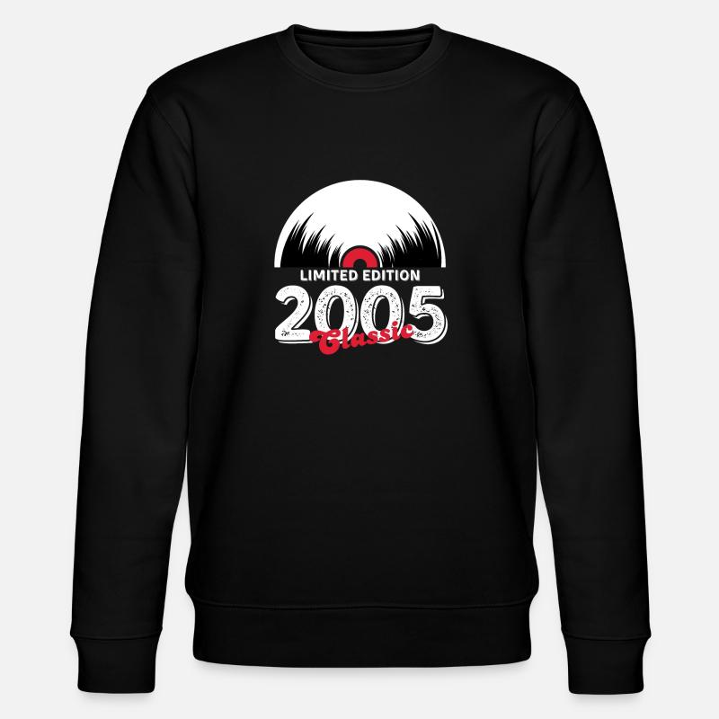 Limitierte Auflage 2005 Classic Vinyl - Stanley/Stella Unisex Bio-Sweatshirt CHANGER  - Schwarz