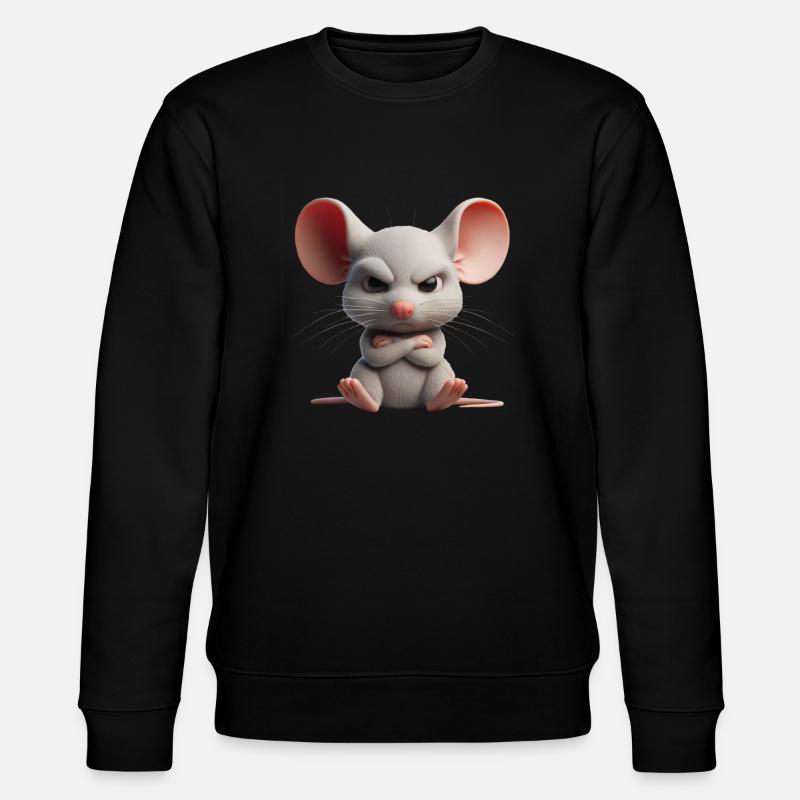 Mouse grim 2 - Stanley/Stella CHANGER Unisex Organic Sweatshirt - black