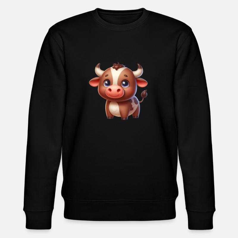 Bull / Bulle - Stanley/Stella Unisex Bio-Sweatshirt CHANGER - Schwarz
