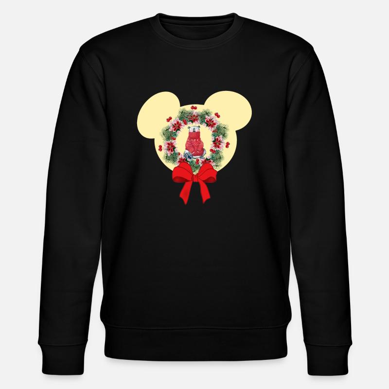 Christmas Bear - Stanley/Stella Unisex Bio-Sweatshirt CHANGER  - Schwarz
