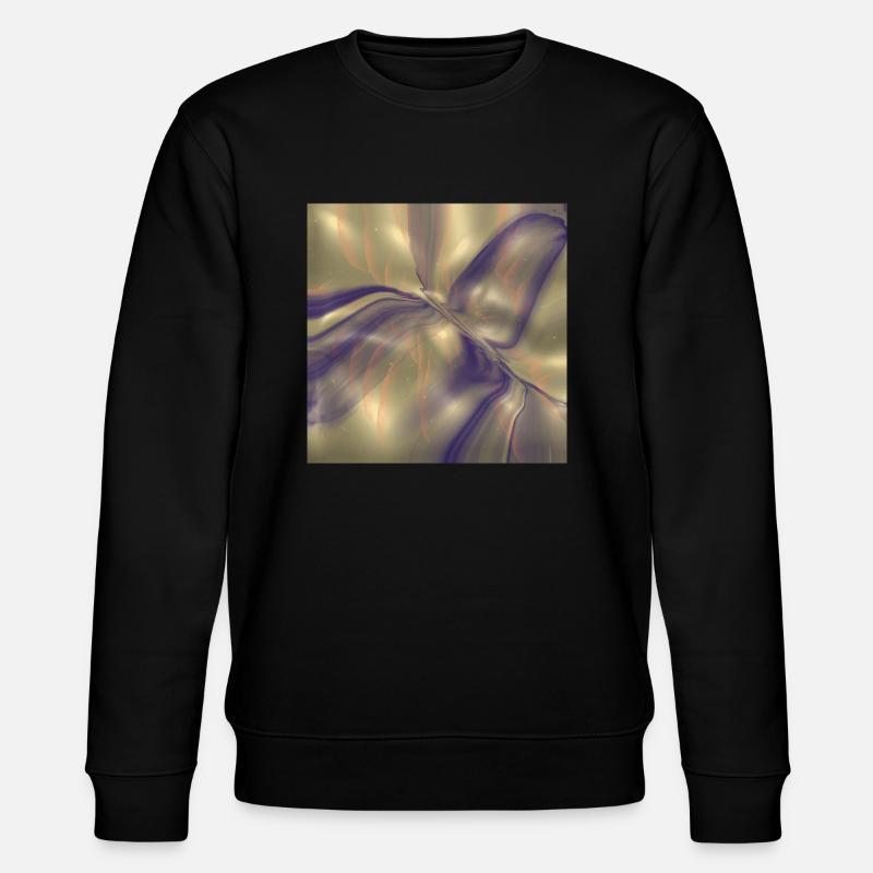 Blue pattern on gold! - Stanley/Stella CHANGER Unisex Organic Sweatshirt - black