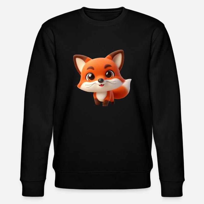 Fuchs 3 - Stanley/Stella Unisex Bio-Sweatshirt CHANGER  - Schwarz