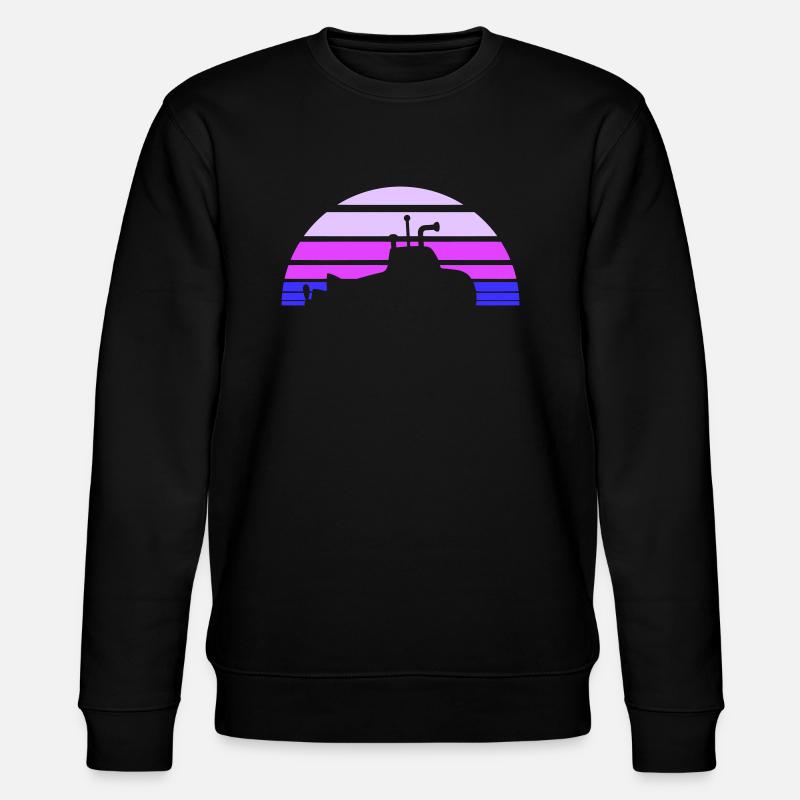 Surfaced Submarine Water Surface Dive - Stanley/Stella CHANGER Unisex Organic Sweatshirt - black