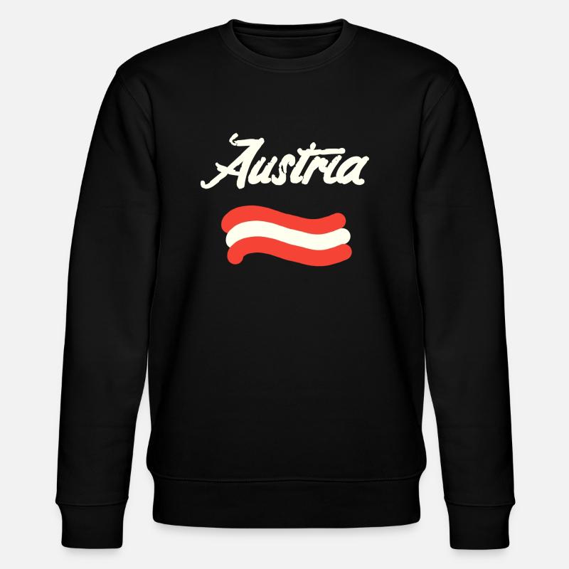Drapeau de l’Autriche - Sweat bio CHANGER Stanley/Stella Unisexe - noir