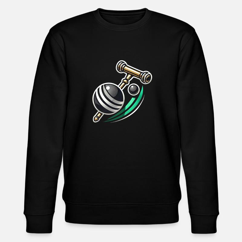 Logo du croquet - Sweat bio CHANGER Stanley/Stella Unisexe - noir