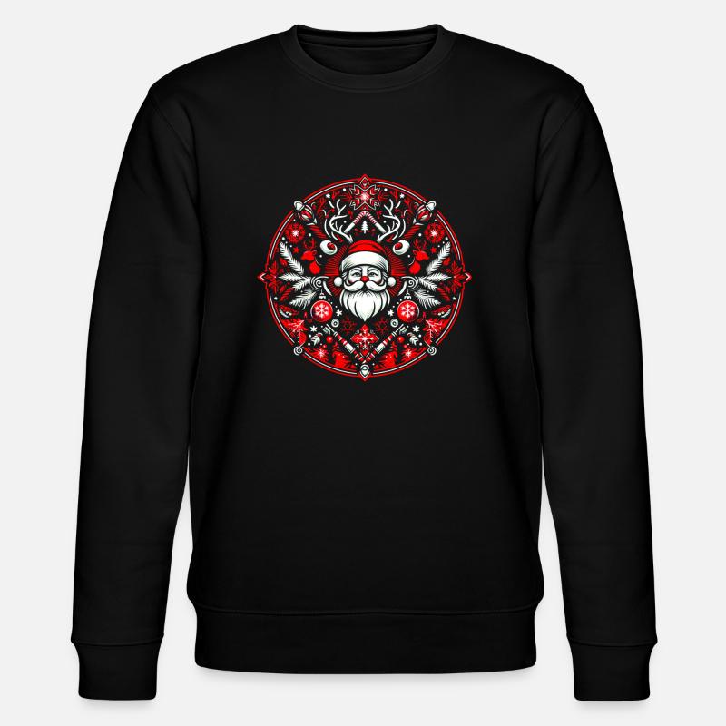 Weihnachten Logo 2 - Stanley/Stella Unisex Bio-Sweatshirt CHANGER  - Schwarz