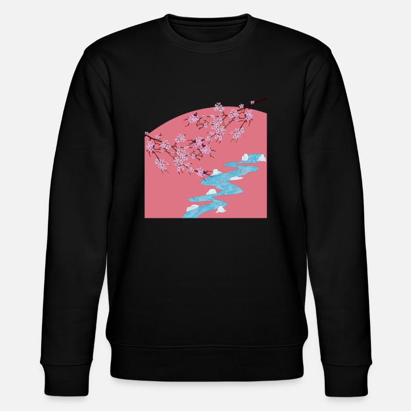 Sakura - Stanley/Stella Unisex Bio-Sweatshirt CHANGER  - Schwarz