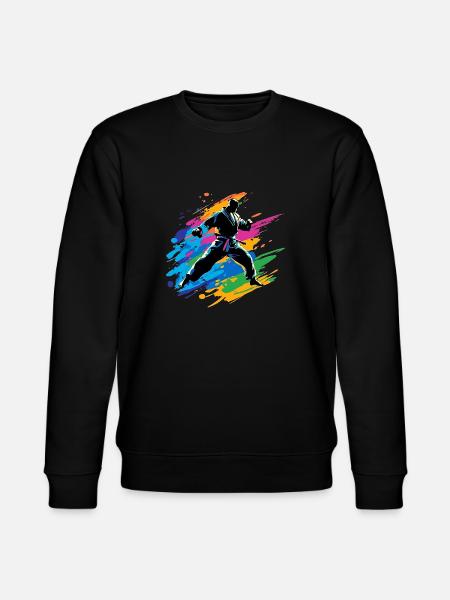 Buntes Judo Karate Taekwondo - Stanley/Stella Unisex Bio-Sweatshirt CHANGER - Schwarz