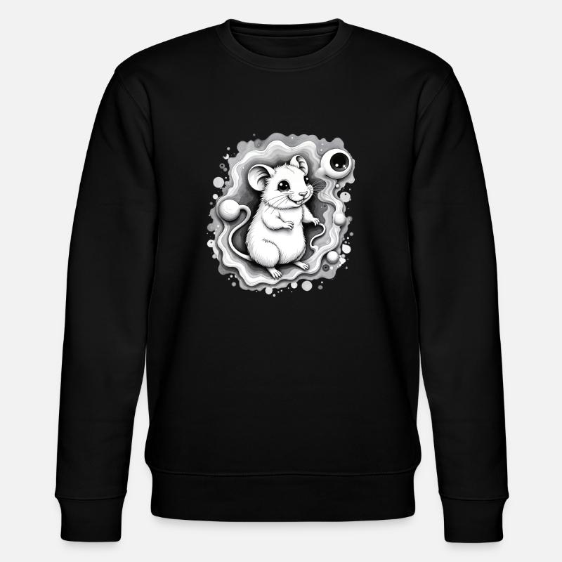 Space Hamster - Stanley/Stella CHANGER Unisex Organic Sweatshirt - black