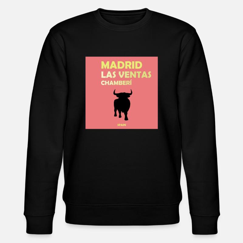 Madrid, Spanien - Stanley/Stella Unisex Bio-Sweatshirt CHANGER  - Schwarz