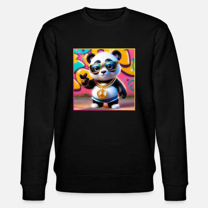 Cool Panda - Sweat bio CHANGER Stanley/Stella Unisexe - noir
