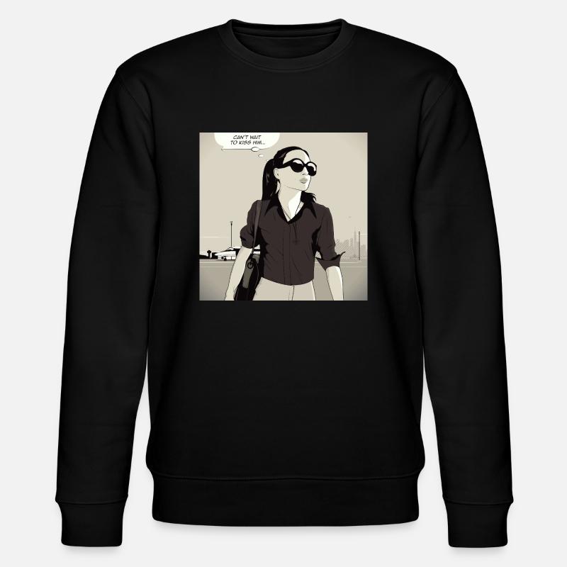 J’ai hâte de l’embrasser - Sweat bio CHANGER Stanley/Stella Unisexe - noir