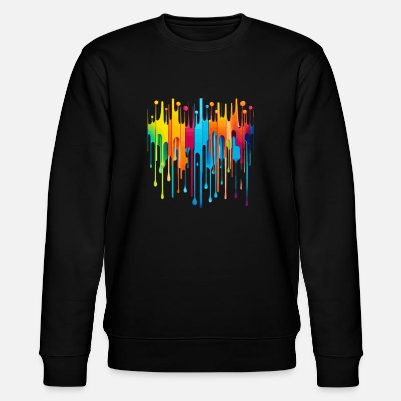 Rainbow - Stanley/Stella CHANGER Unisex Organic Sweatshirt - black