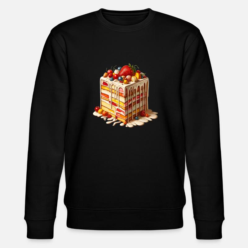 Leckere Torte - Stanley/Stella Unisex Bio-Sweatshirt CHANGER  - Schwarz