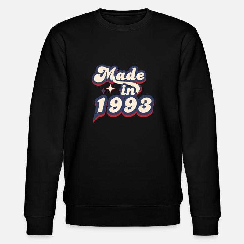 Made in 1993 retro - Sweat bio CHANGER Stanley/Stella Unisexe - noir