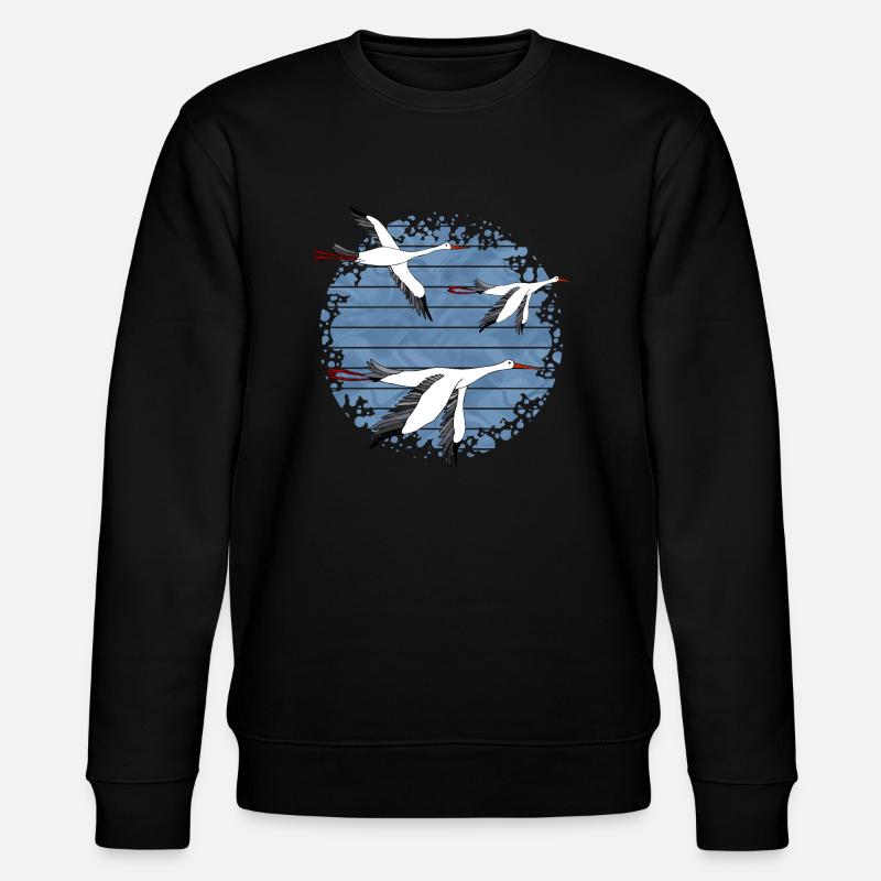 Vögel - Stanley/Stella Unisex Bio-Sweatshirt CHANGER  - Schwarz