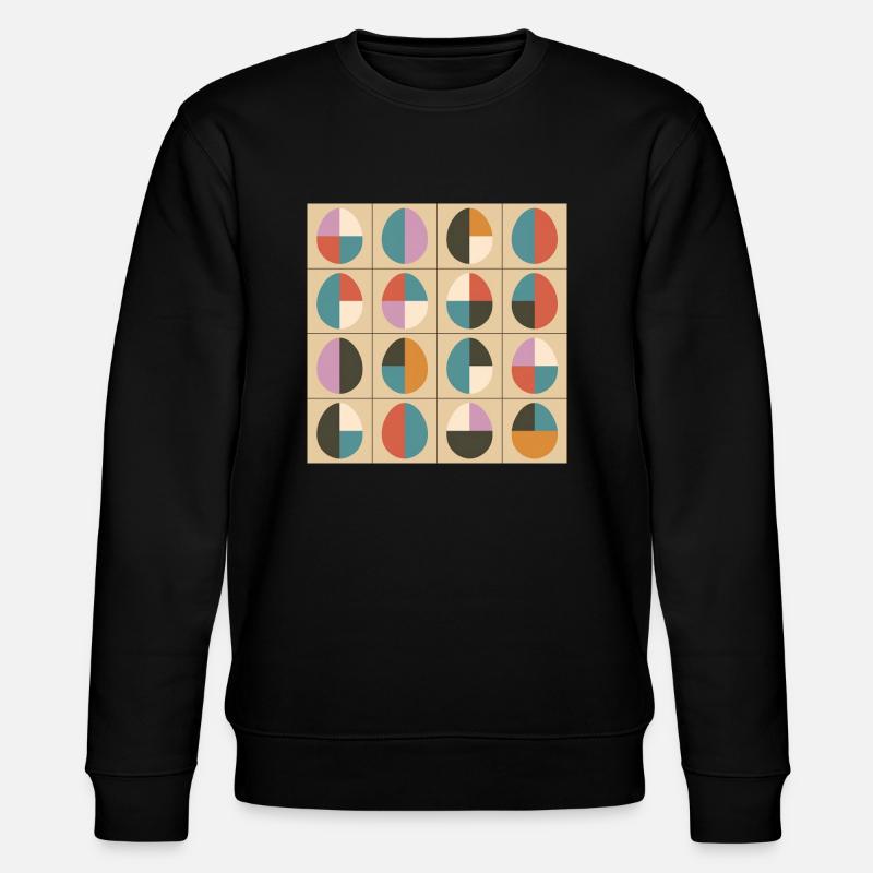 Ostereier Design No.02 - Stanley/Stella Unisex Bio-Sweatshirt CHANGER  - Schwarz