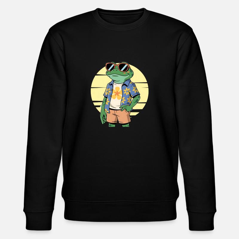 grenouille drôle d’été - Sweat bio CHANGER Stanley/Stella Unisexe - noir