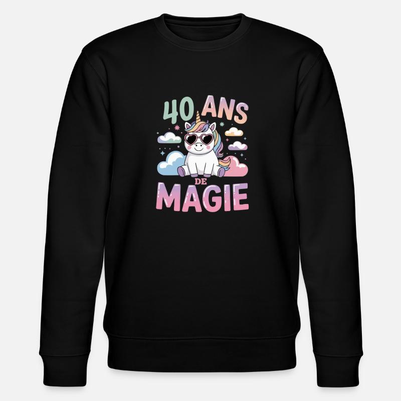40 ans de magie - Sweat bio CHANGER Stanley/Stella Unisexe - noir