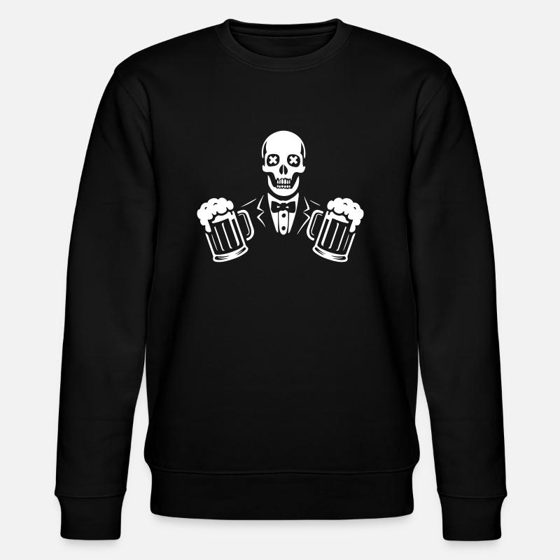 Bräutigam Bier Hochzeit - Stanley/Stella Unisex Bio-Sweatshirt CHANGER  - Schwarz