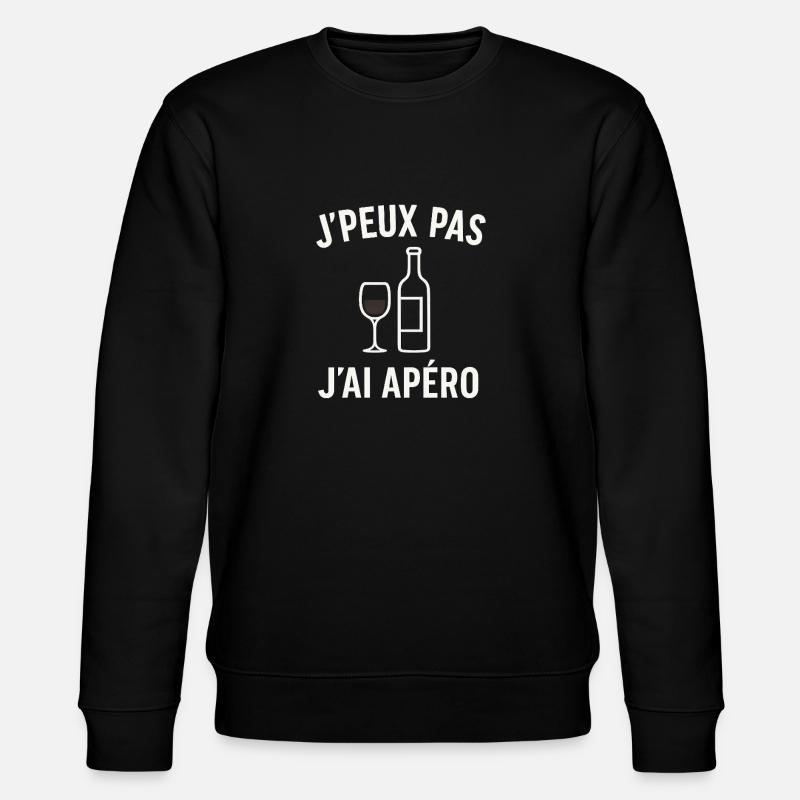 j’peux pas j’ai apéro - Sweat bio CHANGER Stanley/Stella Unisexe - noir