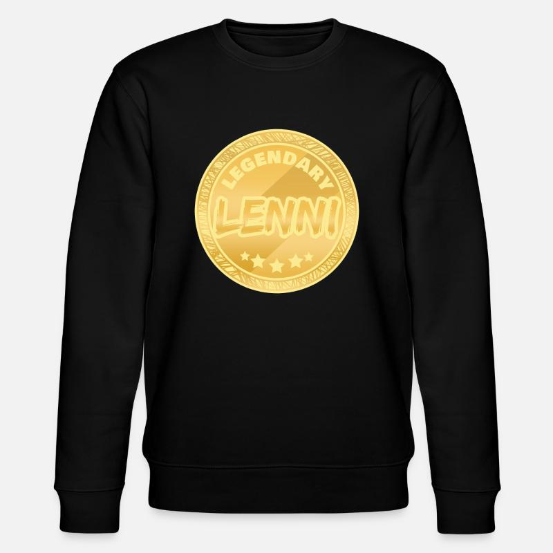 Vorname Lenni - Stanley/Stella Unisex Bio-Sweatshirt CHANGER  - Schwarz