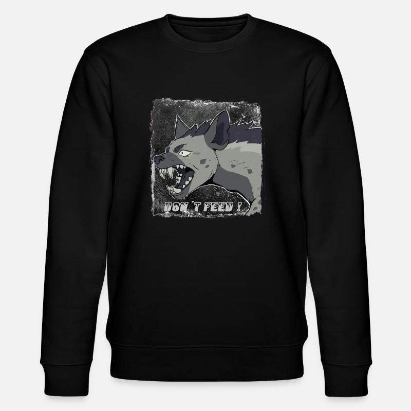 Hyäne - Stanley/Stella Unisex Bio-Sweatshirt CHANGER  - Schwarz