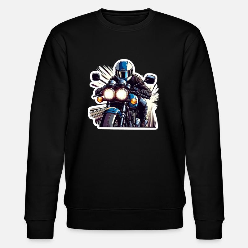 Retro Speed Biker - Stanley/Stella Unisex Bio-Sweatshirt CHANGER  - Schwarz