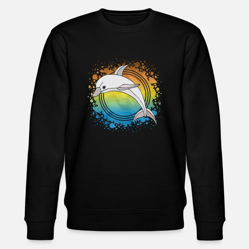 Delfin - Stanley/Stella Unisex Bio-Sweatshirt CHANGER  - Schwarz