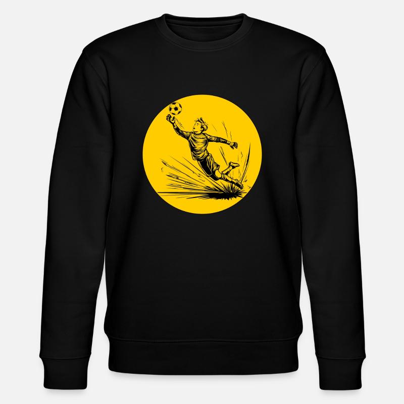 Goalkeeper (black and yellow) - Stanley/Stella CHANGER Unisex Organic Sweatshirt - black