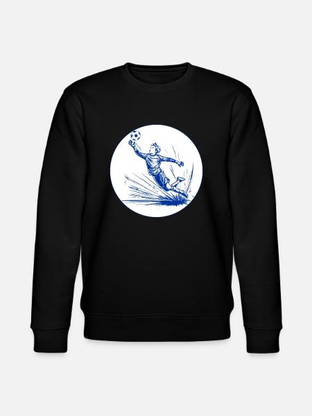 Goalkeeper (blue and white) - Stanley/Stella CHANGER Unisex Organic Sweatshirt - black