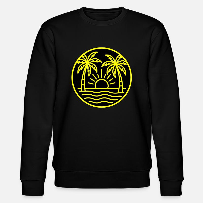 Insel Palmen Urlaub - Stanley/Stella Unisex Bio-Sweatshirt CHANGER  - Schwarz