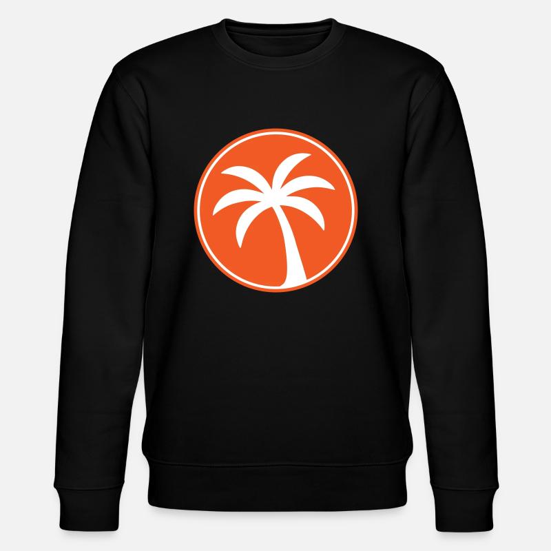 Plage de l’icône de palmier - Sweat bio CHANGER Stanley/Stella Unisexe - noir