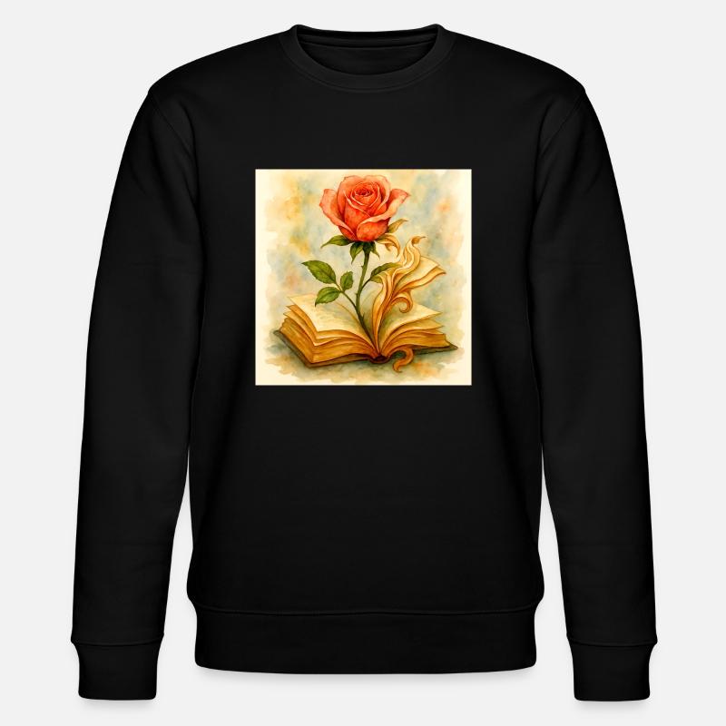 Buche und Blume - Stanley/Stella Unisex Bio-Sweatshirt CHANGER  - Schwarz