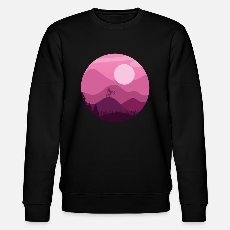 Mountain Biker - Stanley/Stella CHANGER Unisex Organic Sweatshirt - black