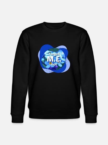 Oubliez M.E. pas bleu Myosotis - Sweat bio CHANGER Stanley/Stella Unisexe - noir