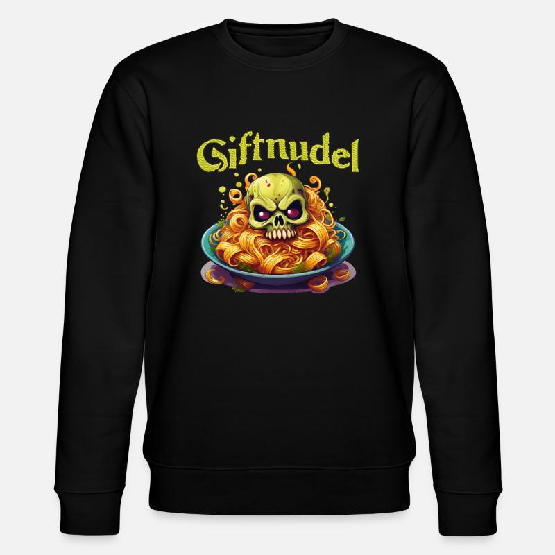 Giftnudel - Stanley/Stella Unisex Bio-Sweatshirt CHANGER  - Schwarz