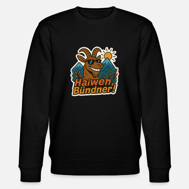 Haiweh Bündner - Sweat bio CHANGER Stanley/Stella Unisexe - noir