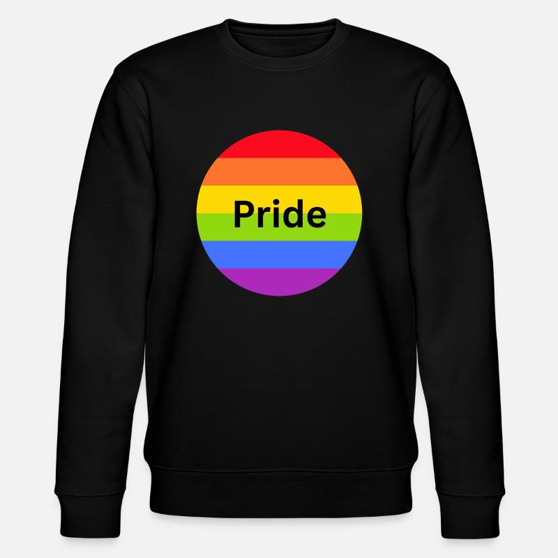 Pride Fahne - Stanley/Stella Unisex Bio-Sweatshirt CHANGER  - Schwarz