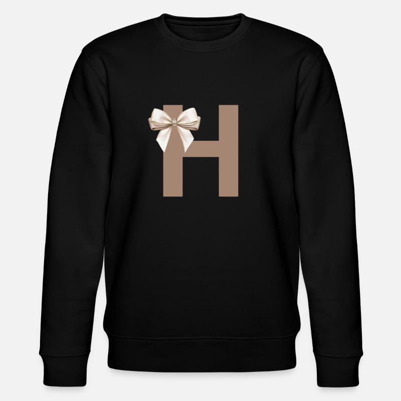 Buchstabe H Knoten - Stanley/Stella Unisex Bio-Sweatshirt CHANGER  - Schwarz