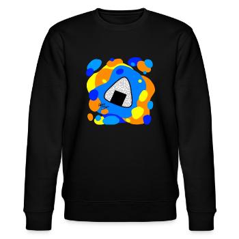 Onigiri - Calypso Blous - Stanley/Stella Unisex Bio-Sweatshirt CHANGER  - Schwarz - Vorne - Nik (191cm) & Marisol (170cm)