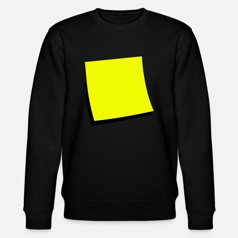 sticky note - add text - Stanley/Stella CHANGER Unisex Organic Sweatshirt - black