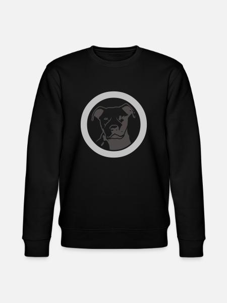 pitbull_head_circled_new - Stanley/Stella Unisex Bio-Sweatshirt CHANGER - Schwarz