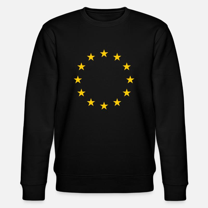 Bannière étoilée de l'UE - Sweat bio CHANGER Stanley/Stella Unisexe - noir
