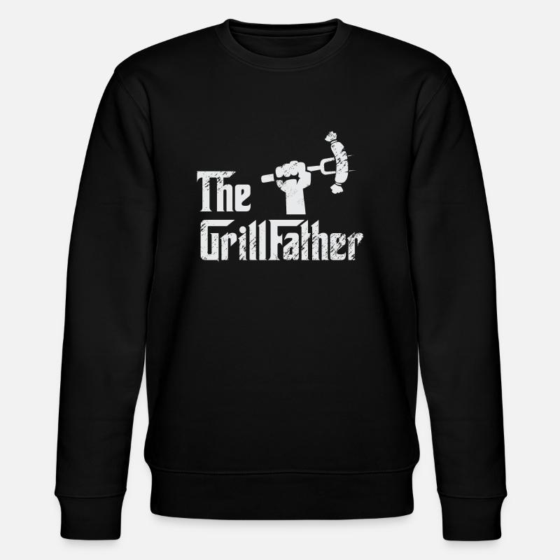 the grillfather - Stanley/Stella CHANGER Unisex Organic Sweatshirt - black