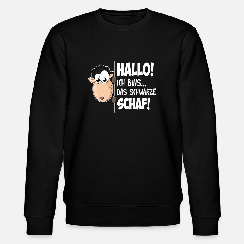 Das schwarze Schaf - Stanley/Stella Unisex Bio-Sweatshirt CHANGER  - Schwarz