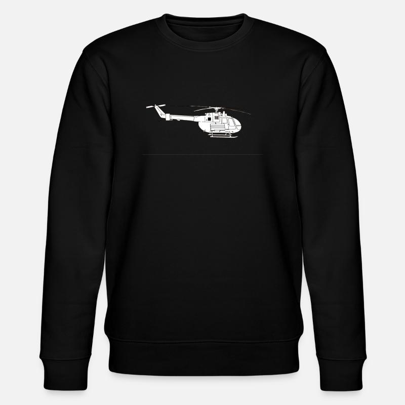 Bo105 Seite - Stanley/Stella Unisex Bio-Sweatshirt CHANGER  - Schwarz