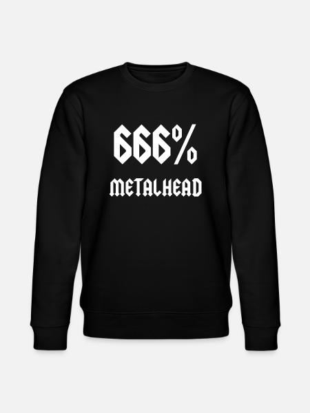 666% Metalhead - Stanley/Stella CHANGER Unisex Organic Sweatshirt - black